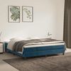 vidaXL Boxspringbettgestell Dunkelblau 180x200 cm Samt