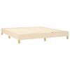 vidaXL Boxspringbettgestell Creme 160x200 cm Stoff