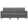 vidaXL 3-Sitzer-Sofa Dunkelgrau 180 cm Stoff