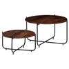 vidaXL 2-tlg. Couchtisch-Set Massivholz Akazie 60x35 cm