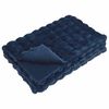 vidaXL Kunstfell Kaninchenfell Decke 4 pcs Marineblau 220 x 240 cm