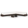 vidaXL 9-tlg. Garten-Lounge-Set mit Kissen Braun Poly Rattan