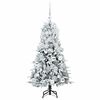 vidaXL K&uuml;nstlicher klappbarer Weihnachtsbaum Wei&szlig; 120 cm PE und PVC