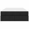 vidaXL Aufbewahrungsbett mit Matratze Schwarz 120 x 190 cm Polyester