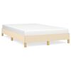 vidaXL Bettgestell ohne Matratze Creme 120x200 cm Stoff
