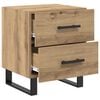 vidaXL Nachttisch 2 pcs Artisan-Eiche 40 x 35 x 47,5 cm Holzwerkstoff