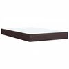 vidaXL Boxspringbett mit Matratze Dunkelbraun 120x200 cm Stoff