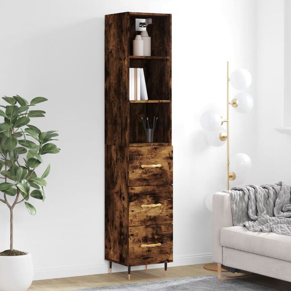 vidaXL Highboard R&auml;uchereiche 34,5x34x180 cm Holzwerkstoff