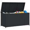 vidaXL Garten-Auflagenbox Schwarz 120x50x60 cm Poly Rattan
