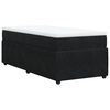 vidaXL Boxspringbett mit Matratze Schwarz 80x200 cm Samt