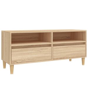 vidaXL TV-Schrank Sonoma-Eiche 100x34,5x44,5 cm Holzwerkstoff