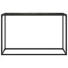vidaXL Konsolentisch Schwarz 120x35x75 cm Hartglas