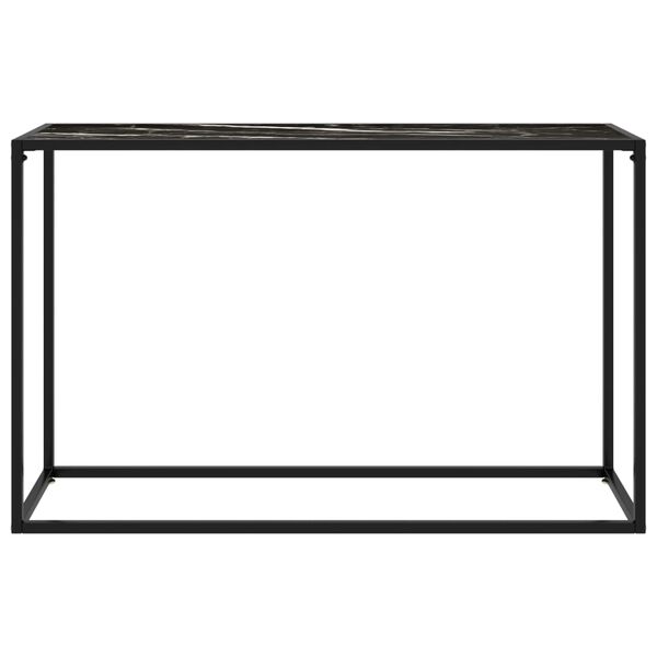 vidaXL Konsolentisch Schwarz 120x35x75 cm Hartglas