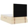 vidaXL Bett mit Stauraum und LED Creme 120 x 200 cm Polyester