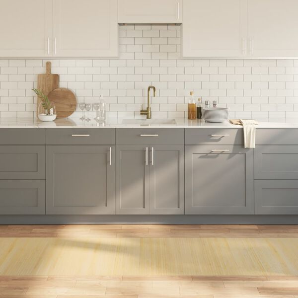 vidaXL Teppich Rechteckig Hell Natur 70x500 cm Bambus