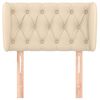 vidaXL Kopfteil mit Ohren Creme 83x23x78/88 cm Stoff
