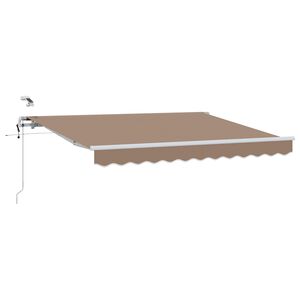 vidaXL Ausziehbare Markise Taupe 300 x 250 cm Polyester