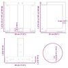 vidaXL Couchtischbeine T-Form 2 Stk. Naturstahl 30x25x(30-31) cm Stahl