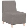 vidaXL Modulares Armfreies Sofa Taupe Stoff