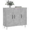 vidaXL Sideboard Betongrau 90x34x80 cm Holzwerkstoff