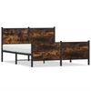 vidaXL Metallbett ohne Matratze R&auml;uchereiche 140x190 cm