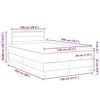 vidaXL Boxspringbett mit Matratze Taupe 120 x 200 cm Stoff