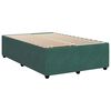 vidaXL Boxspringbett mit Matratze Dunkelgr&uuml;n 120x190 cm Samt