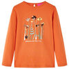 Kinder-Langarmshirt Dunkelorange 92