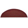 vidaXL Stufenmatten 30 Stk. 56x17x3 cm Bordeaux Halbrund