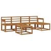 vidaXL Outdoor-Sofagarnitur 6 pcs Natur