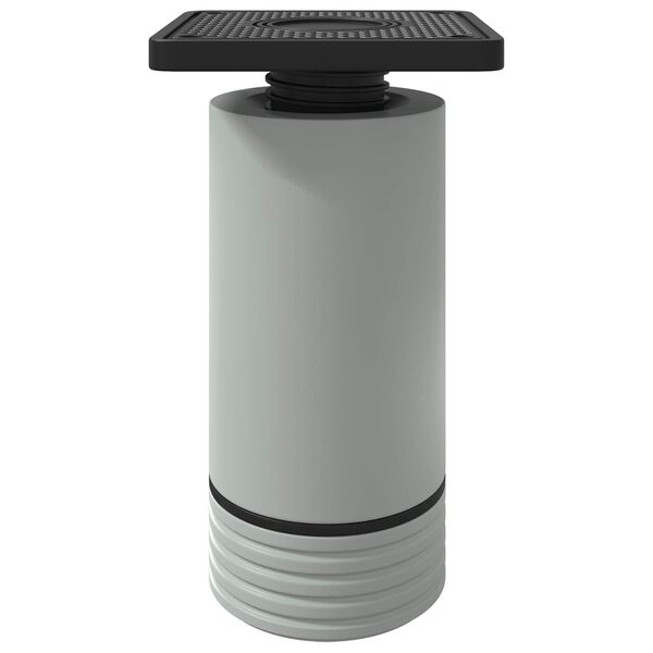 vidaXL M&ouml;belbeine Verstellbar 2 pcs Wei&szlig; 64 x 64 x 100 mm PP