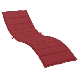 vidaXL Sonnenliegen-Auflage Weinrot 200x50x3 cm Oxford-Gewebe