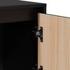 vidaXL Highboard Schwarz 110,5x35x117 cm Massivholz Kiefer