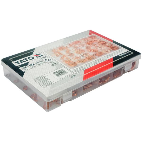 YATO 300-tlg. Unterlegscheiben Set Kupfer YT-06872