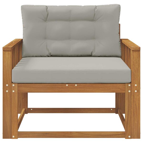 vidaXL Outdoor Mittelsofa Massivholz Akazie Natur