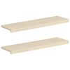 vidaXL Fensterb&auml;nke 2 stk. Wei&szlig; 100 x 30 x 2 cm Massivholz Eiche