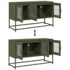 vidaXL TV-Schrank Olivgrün 100,5x39x60,5 cm Kaltgewalzter Stahl