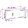vidaXL TV-Schrank Anthrazit 100,5x39x43,5 cm Stahl