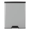 Curver Tretmülleimer Deco Rechteckig 65L Silbern