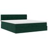 vidaXL Ottoman-Bett mit Matratze Dunkelgr&uuml;n 180x200 cm Samt