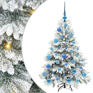 vidaXL K&uuml;nstlicher Weihnachtsbaum mit 150 LEDs Wei&szlig; 120 cm PE und PVC