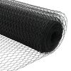 vidaXL Hexagonzaun Grau 0,6 x 25 m Stahl