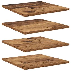 vidaXL Regalbrett 3 Ebenen 4 Stk. 40 x 40 x 1,5 cm Holzwerkstoff Braun