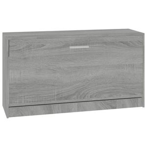 vidaXL Schuhbank Grau Sonoma 80x24x45 cm Holzwerkstoff