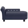 vidaXL Hundesofa Blau 83x45x42 cm Kunstleder