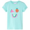 vidaXL Kinder-T-Shirt Helles Minzgr&uuml;n 128