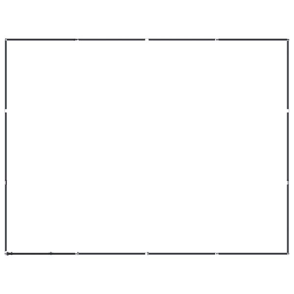 vidaXL Outdoor-Hundezwinger Stahl 11,06 m²