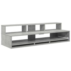vidaXL Studiotisch Betongrau 110 x 42,5 x 36 cm Holzwerkstoff