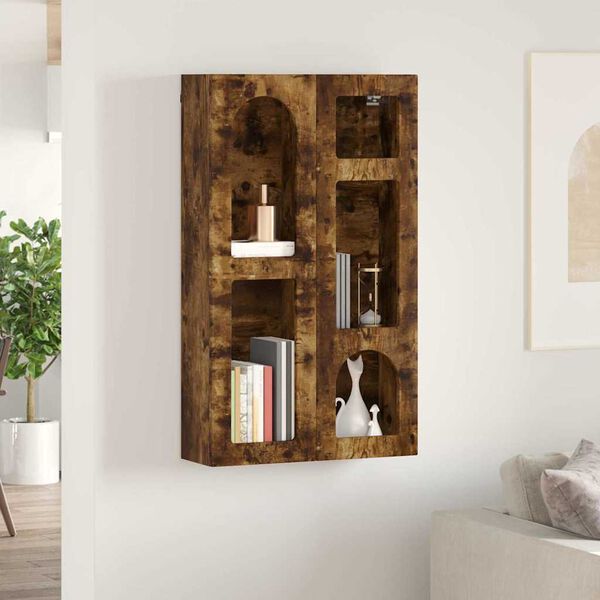 vidaXL H&auml;ngeschrank Ger&auml;ucherte Eiche 59 x 20 x 100 cm Holzwerkstoff
