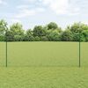 vidaXL Zaun mit Pfosten Gr&uuml;n 1,6 x 100 m Stahl und PVC